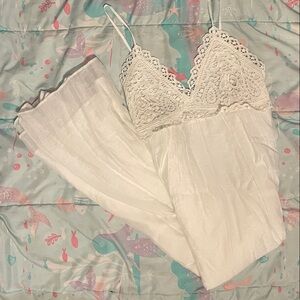 H&M Cream Lace Detail Chemise